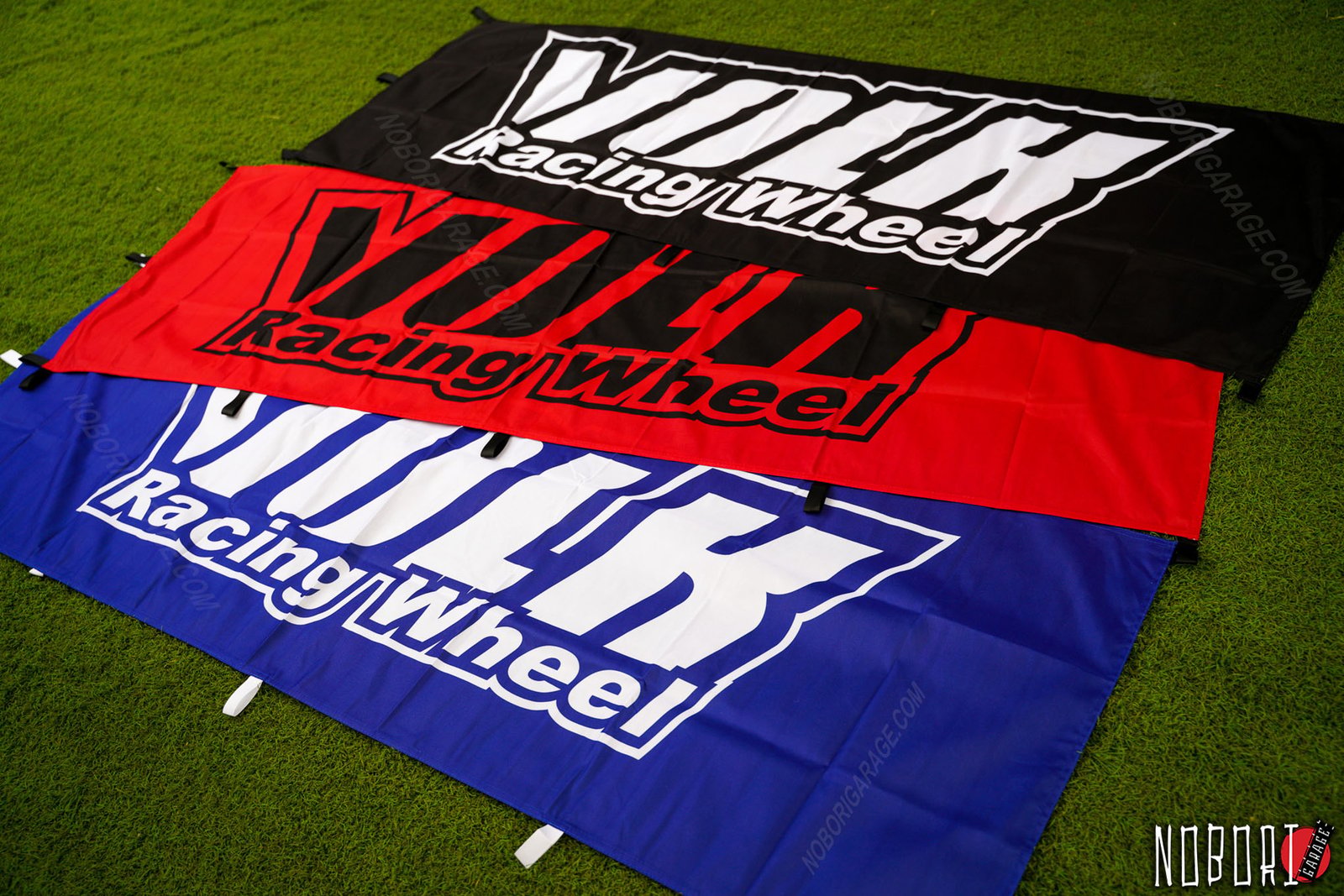 Volk Racing Wheel Nobori Flag (Black/Blue) | NoboriGarage